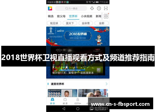 2018世界杯卫视直播观看方式及频道推荐指南